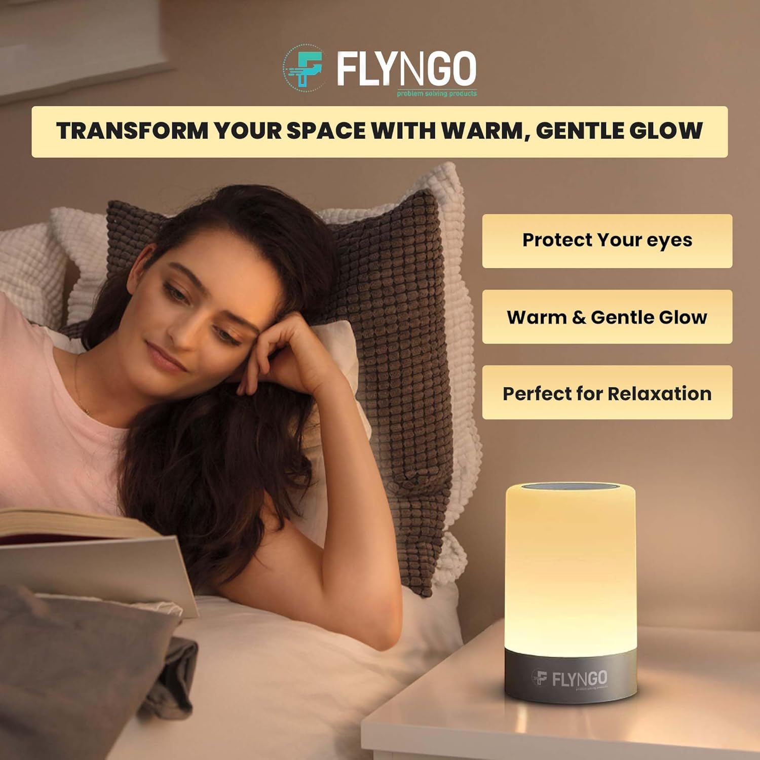 Touch Control LED Night Light Table Lamp