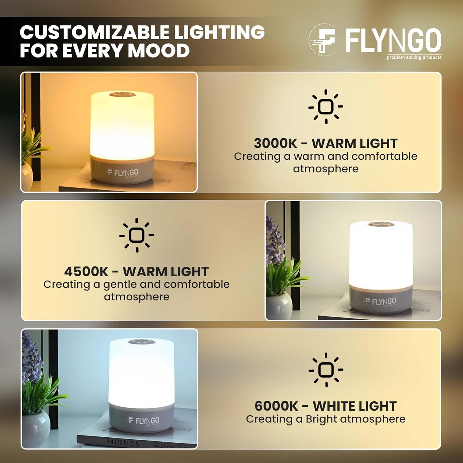 Touch Control LED Night Light Table Lamp