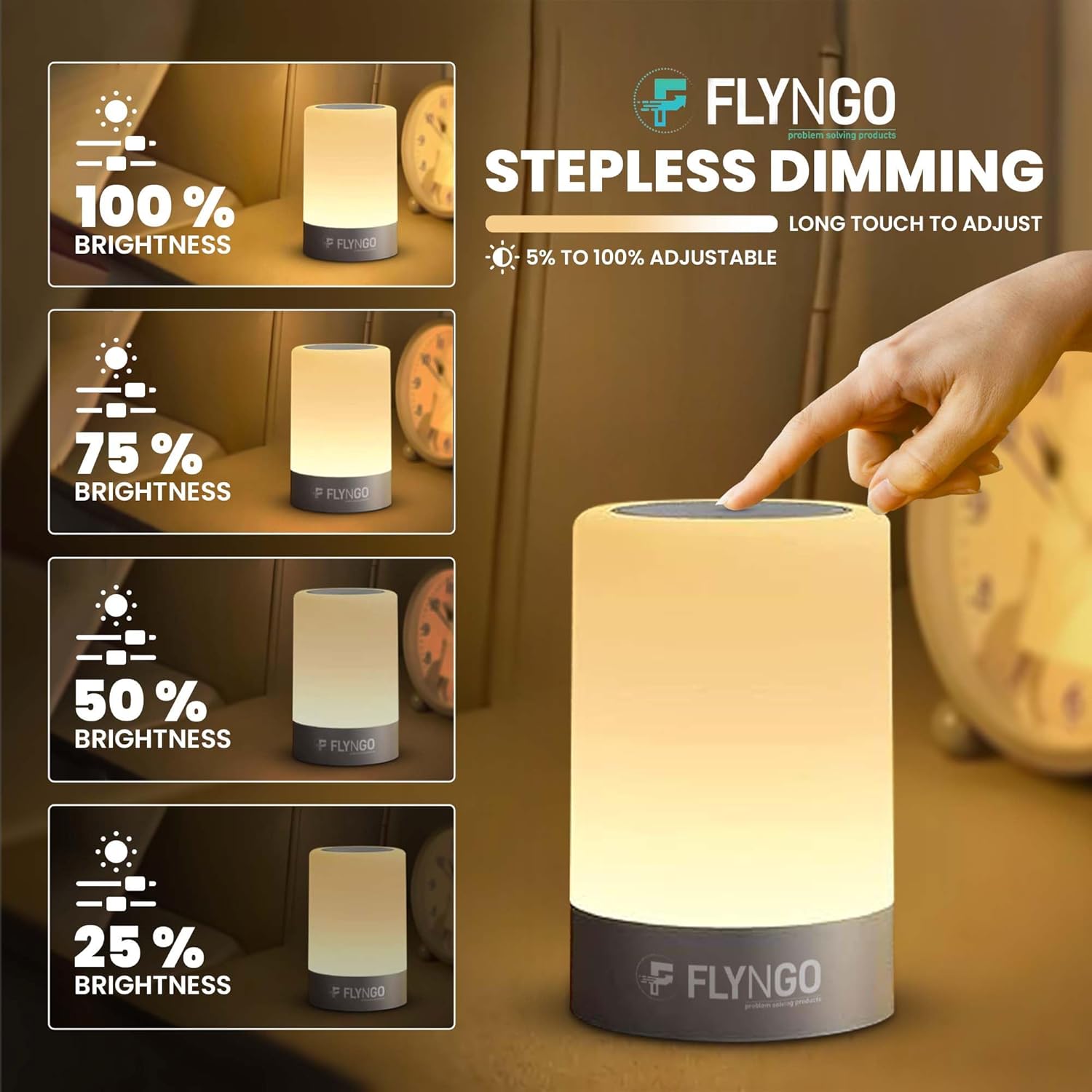 Touch Control LED Night Light Table Lamp