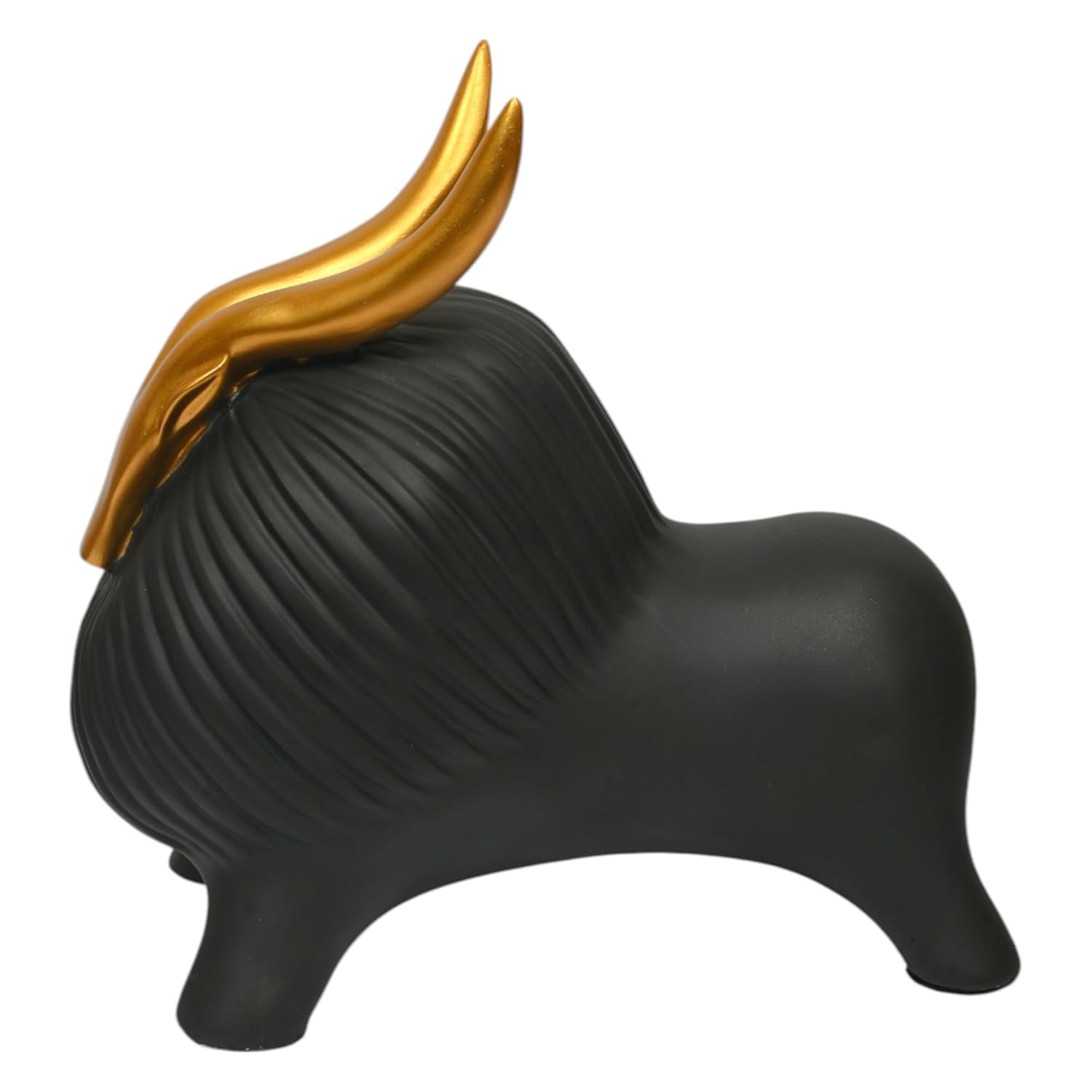 Golden Horned Yak Showpiece