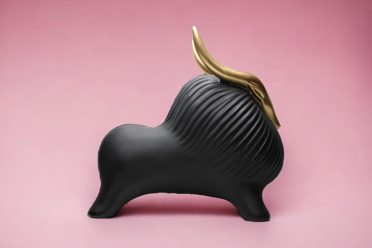Golden Horned Yak Showpiece