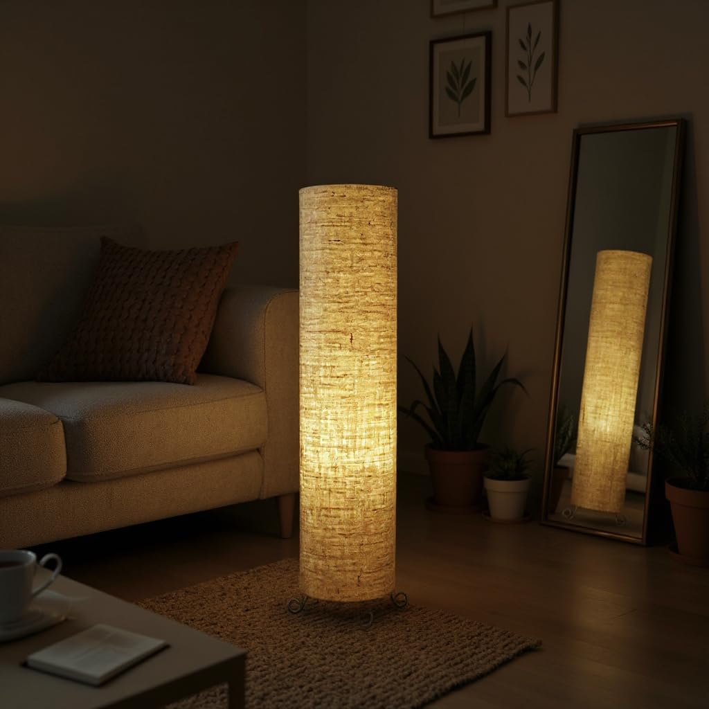 Cotton Fabric Floor Lamp