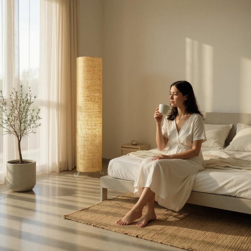 Cotton Fabric Floor Lamp