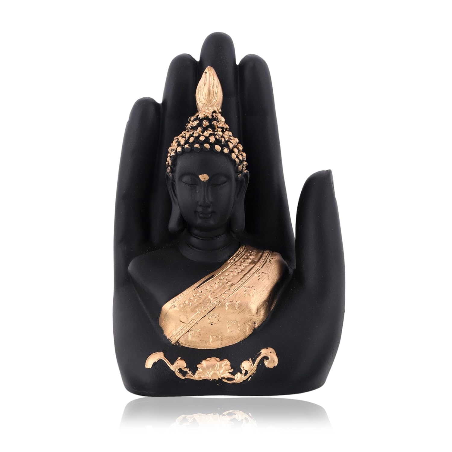 Golden Handcrafted Palm Buddha