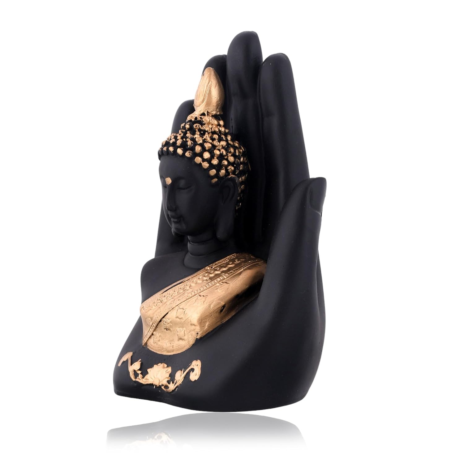 Golden Handcrafted Palm Buddha