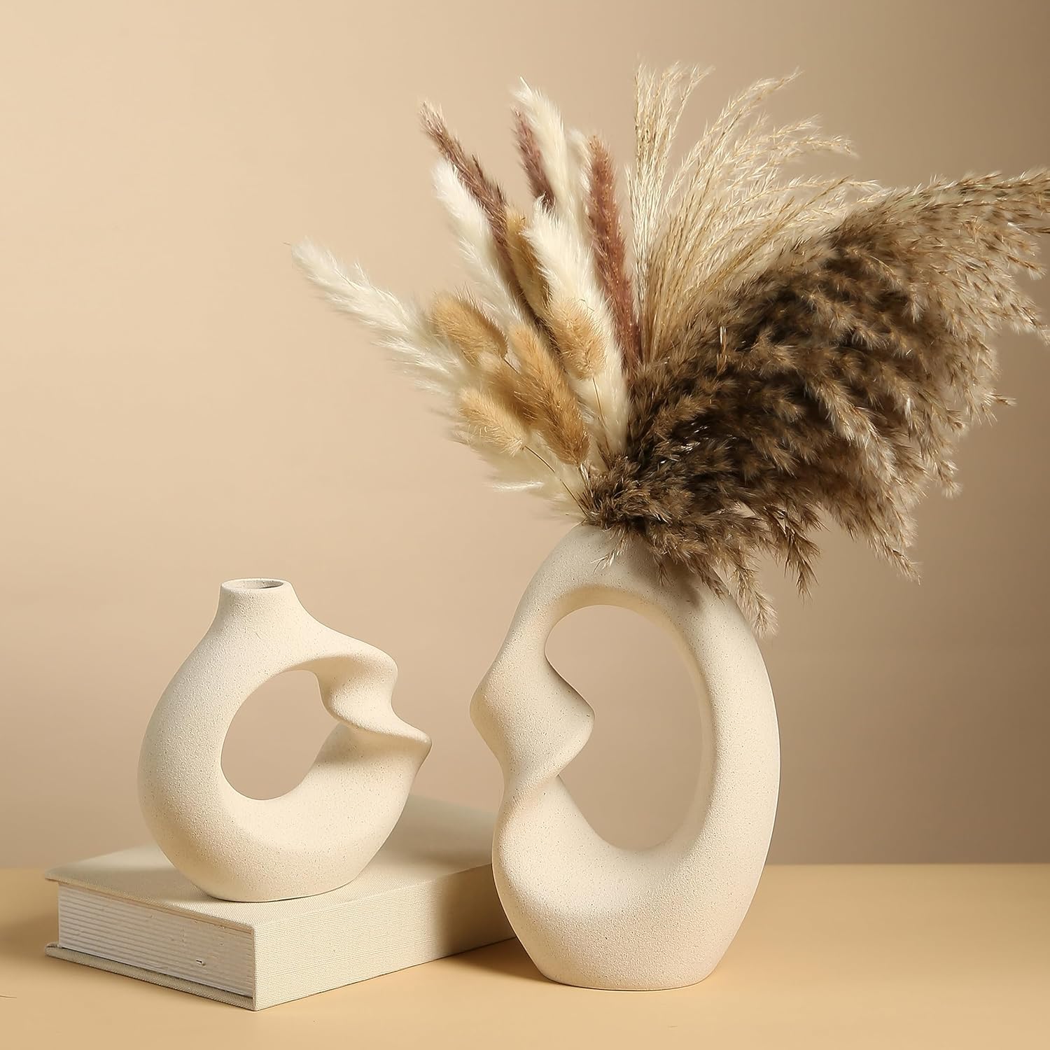 White Ceramic Donut Vase