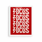 Focus Typography Art Print With Frame