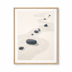 Zen Stone Rake Pattern Art Print