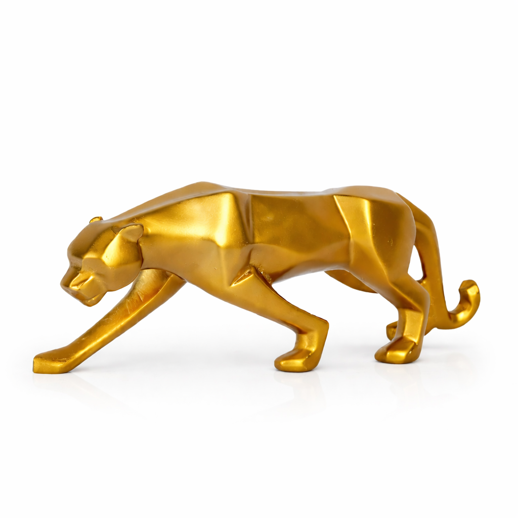 Jaguar Panther Statue Showpiece