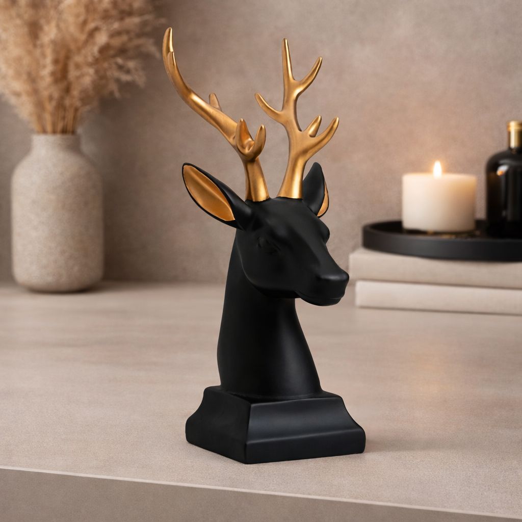 Deer Face Showpiece for Home Decor