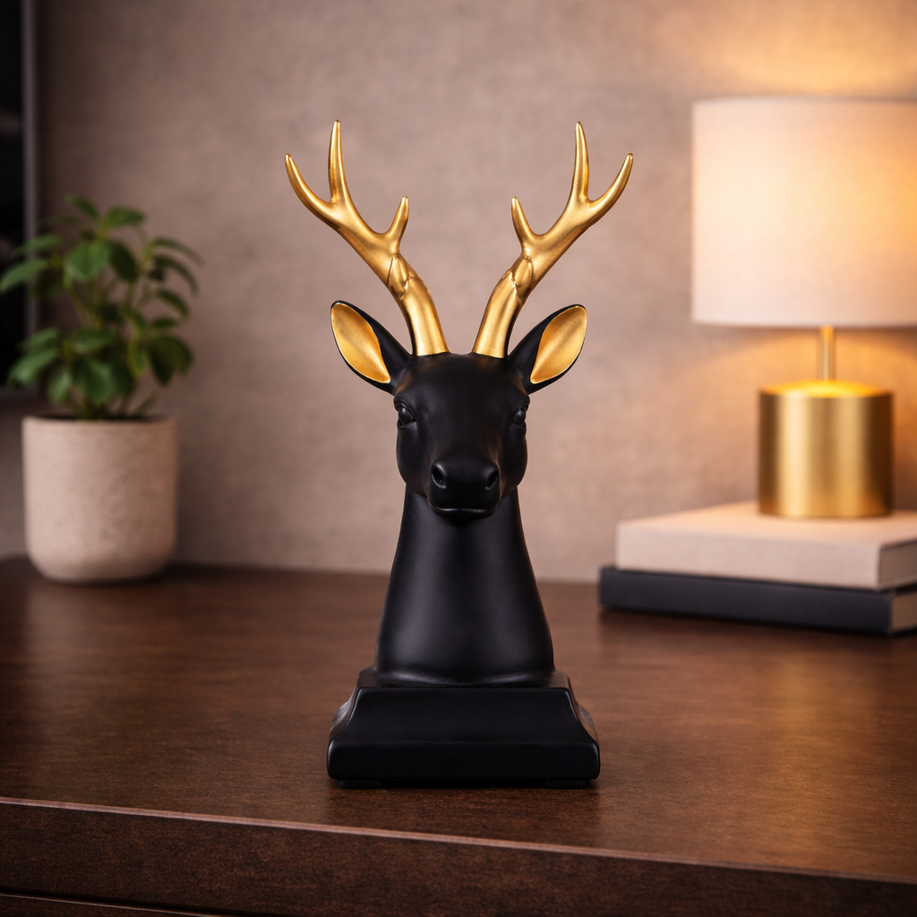 Deer Face Showpiece for Home Decor