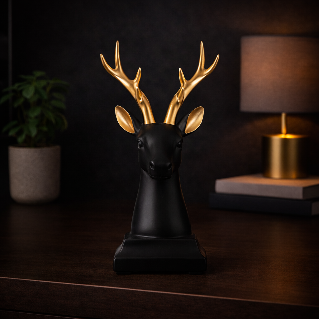Deer Face Showpiece for Home Decor