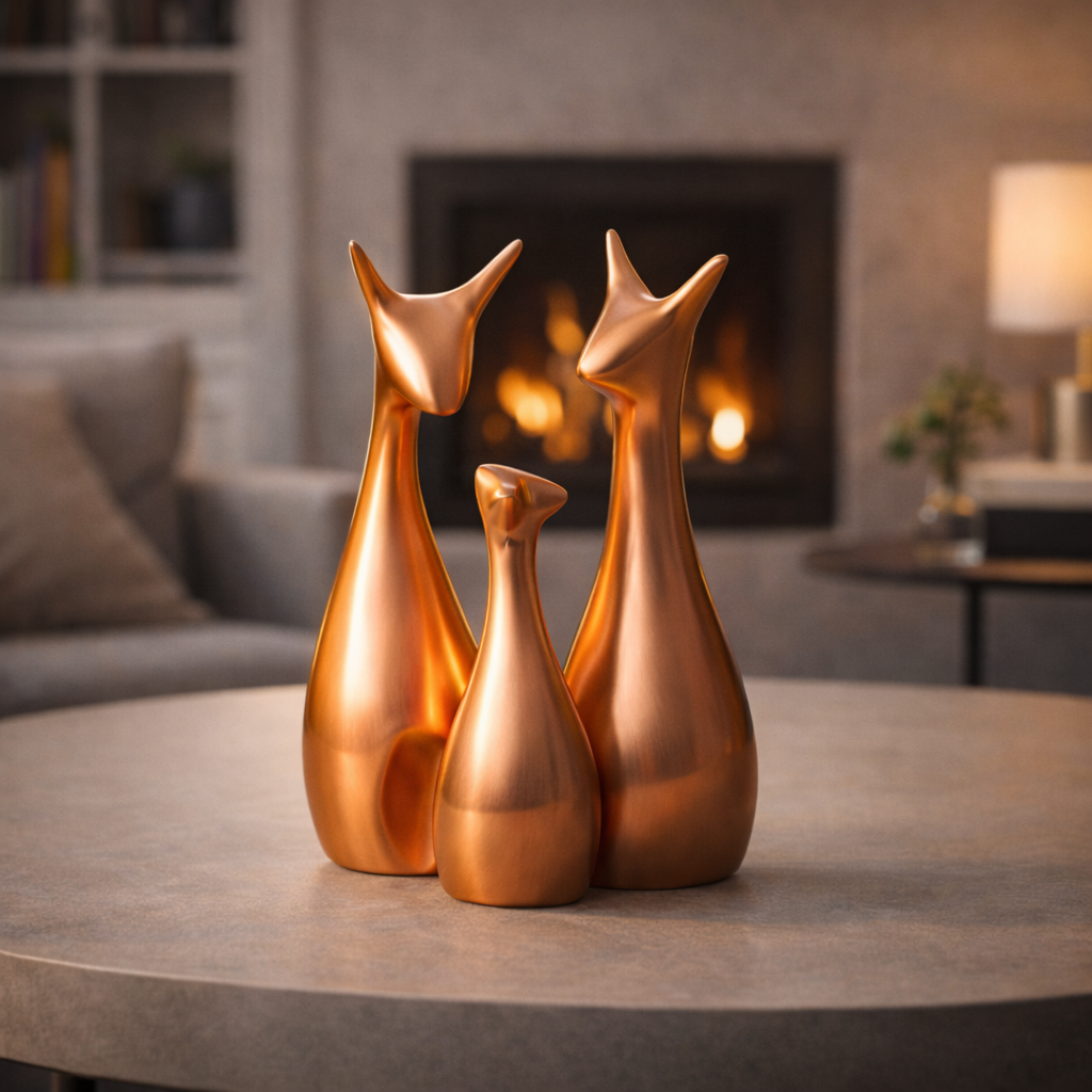Lucky Deer Family Showpiece – Set of 3