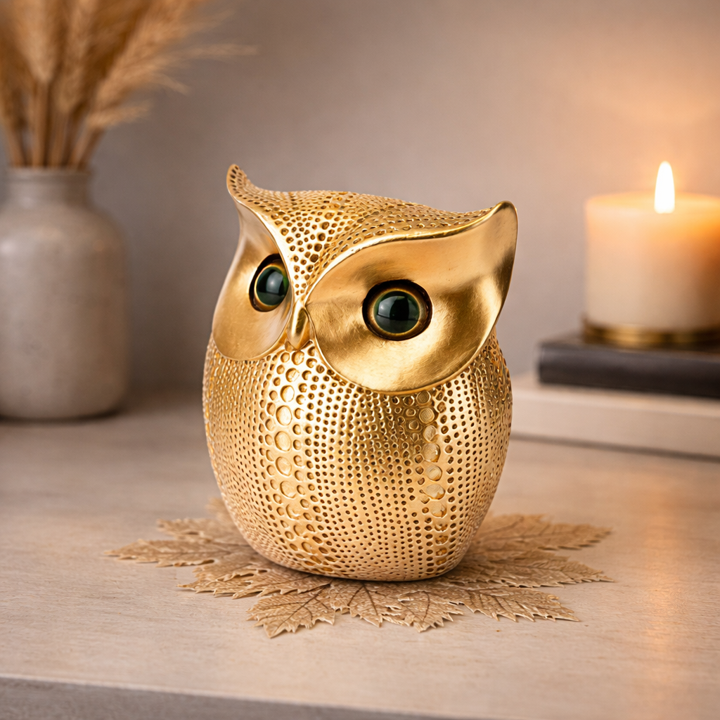 Modern Classy Lucky Owl Decorative Showpiece