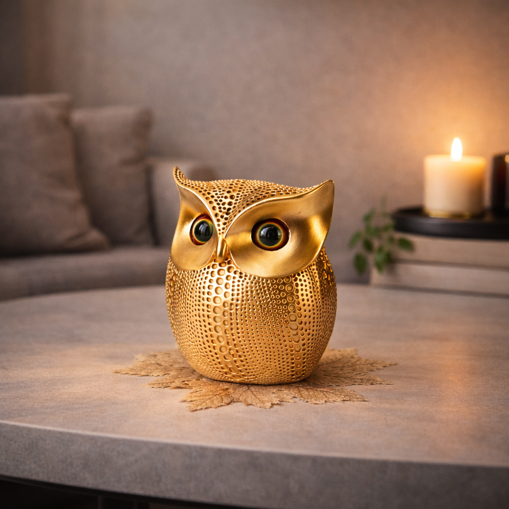 Modern Classy Lucky Owl Decorative Showpiece