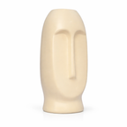 Human Face Flower Vase for Home Decor (Yellow)