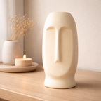 Human Face Flower Vase for Home Decor (Yellow)