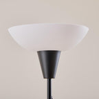 Grey Cotton Shade with Wood lamp Base