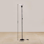 Grey Cotton Shade with Wood lamp Base