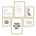 Motivational Quote Wall Hanging