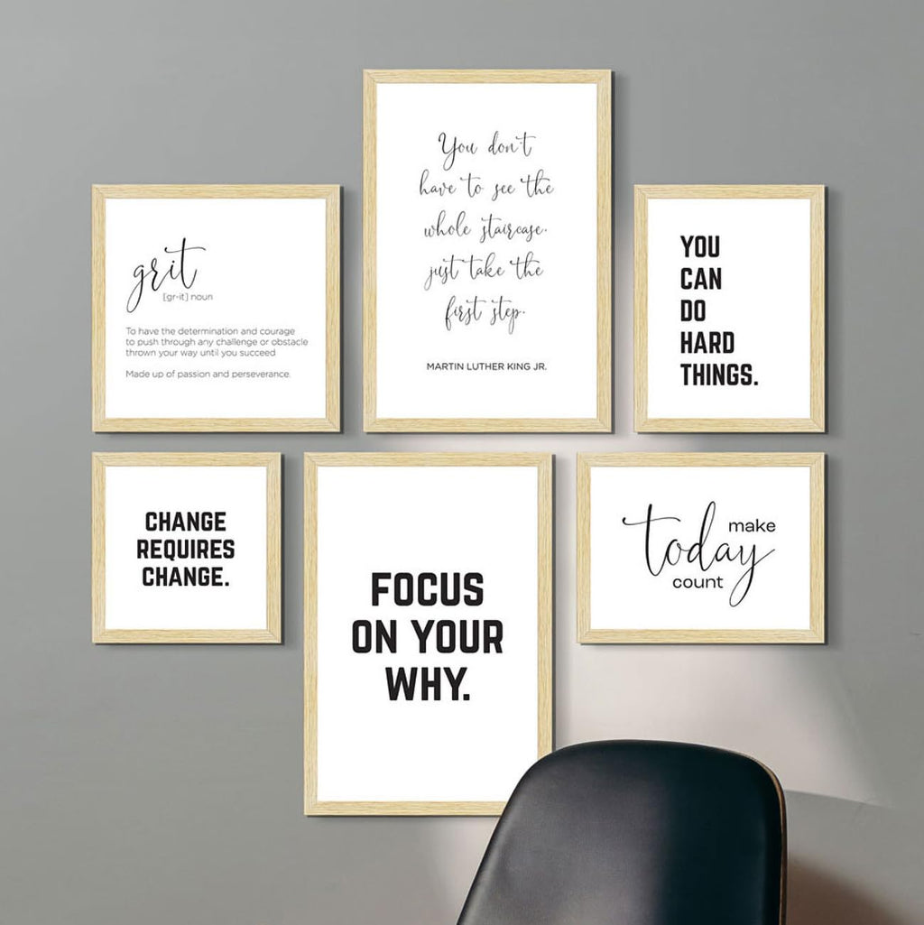 Motivational Quote Wall Hanging