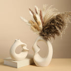 White Ceramic Donut Vase