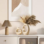 White Ceramic Donut Vase