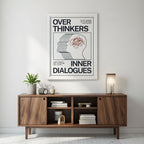 Overthinkers Inner Dialogues Art Print With Frame