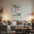 Overthinkers Inner Dialogues Art Print With Frame